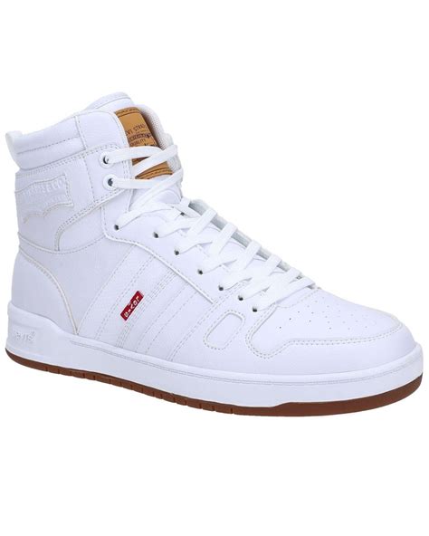 white high top levi's shoes.